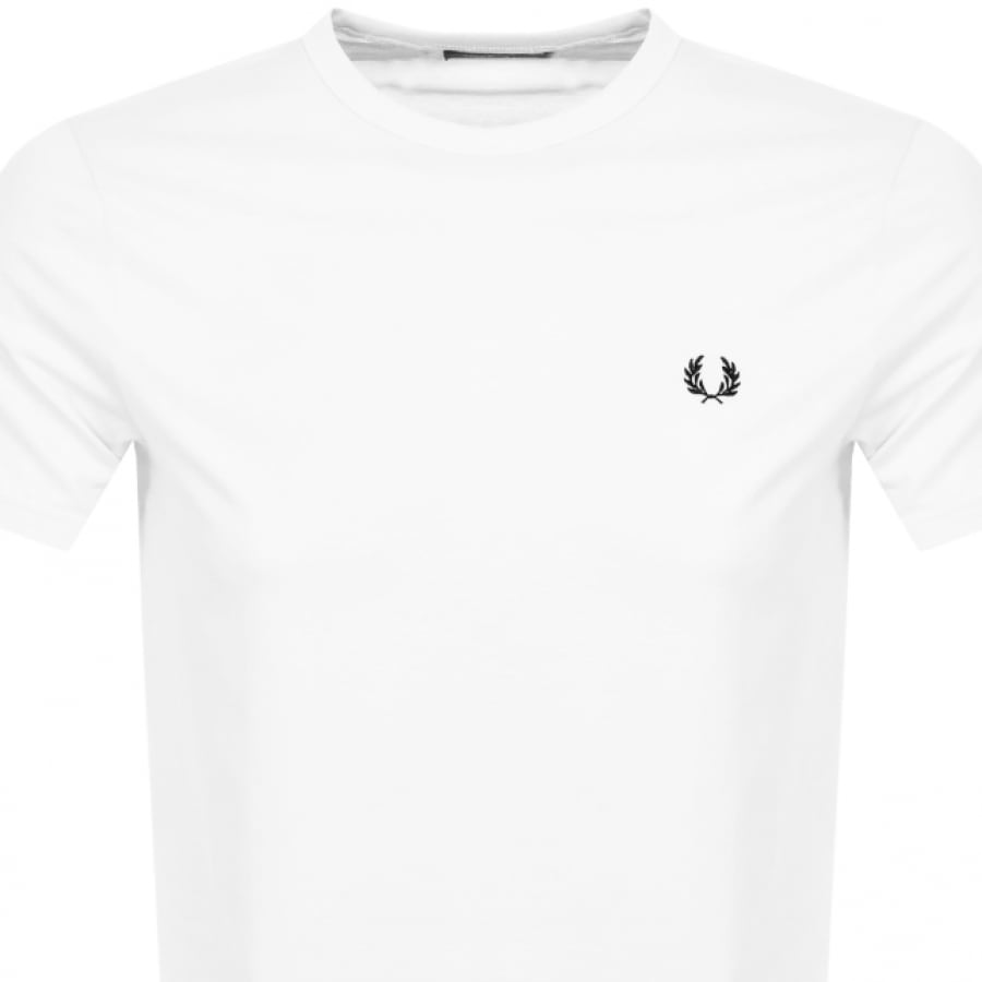 Alternative Image for ProductFred Perry Ringer T Shirt White2
